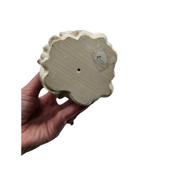 Vintage 1990s Etherial Angel with Unicorn Figurine Cream Gold Resin Y2K - Picture 6 of 7